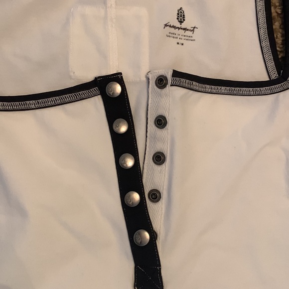 Free People Movement New Flow Henley Tank Top White NWOT - Picture 5 of 9